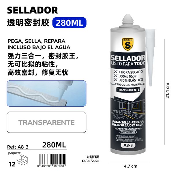 Sellado transparente 280ml