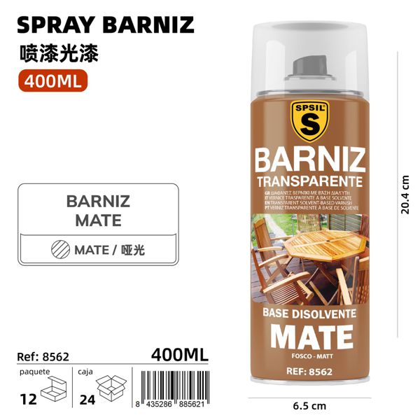 400ml barniz mate