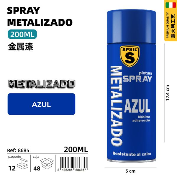 200ml azul metalizado