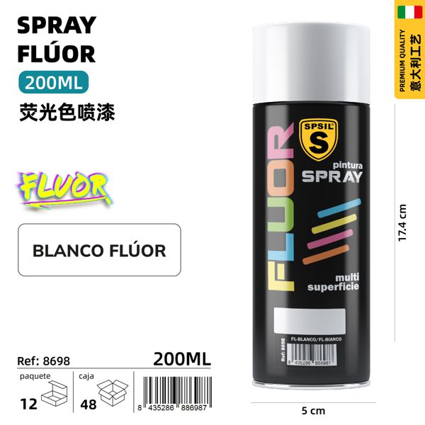 200ml blanco fluorescente