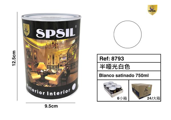 Blanco satinado 750ml 660g