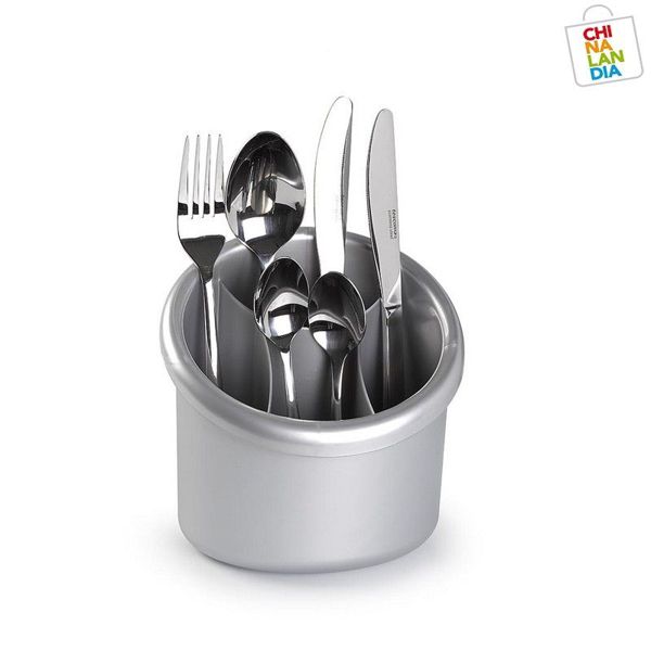 Escurrecubiertos round plata