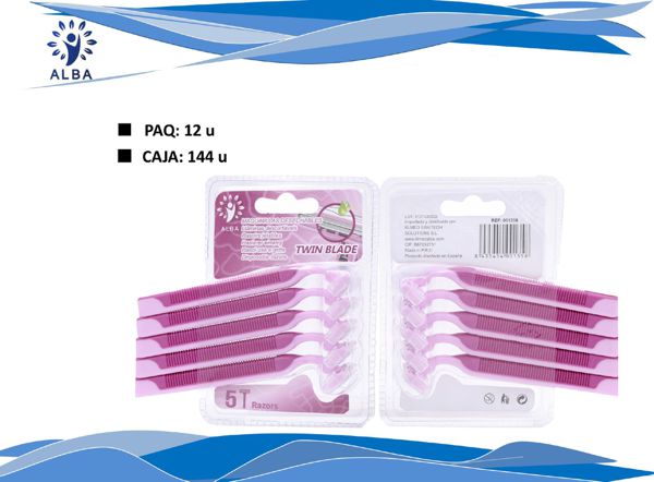 Maquinilla rosa des 5u dob hoj