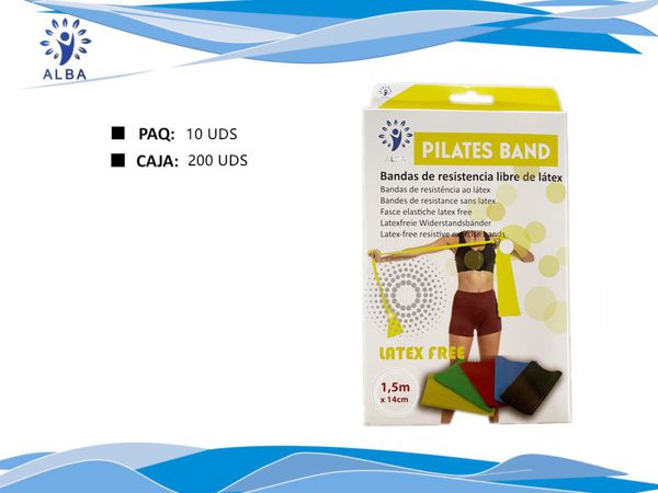Banda elast libre latex amar! 1,5m 1 ud