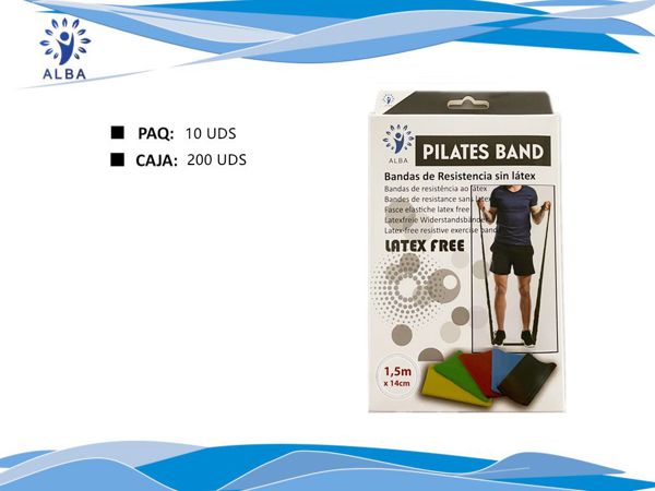 Banda elastica libre de latex gris 1,5m 1 ud