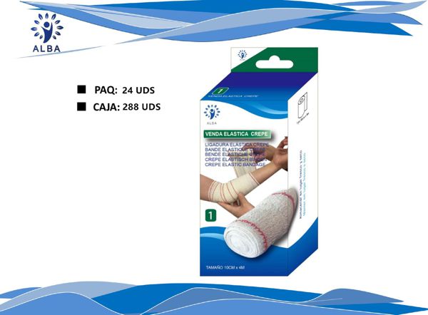 Venda crepe elastic 10cmx4m 1 unidad