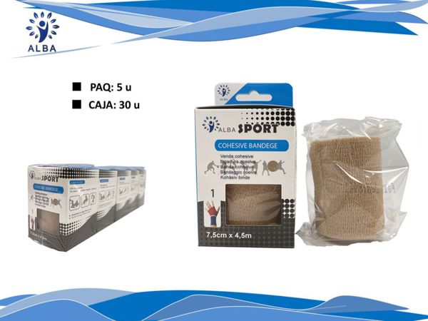 Venda elastica cohesive 7.5cmx4.5m carne