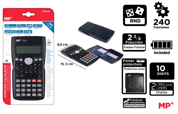 Calculadora científica negro.