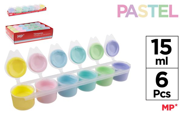 Plascolor set tempera 6 colores