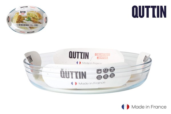 Fuente vidrio oval 30x21cm 2.2l