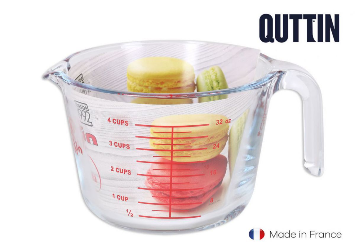 (r26) jarra medidora vidrio 1000cc "quttin"