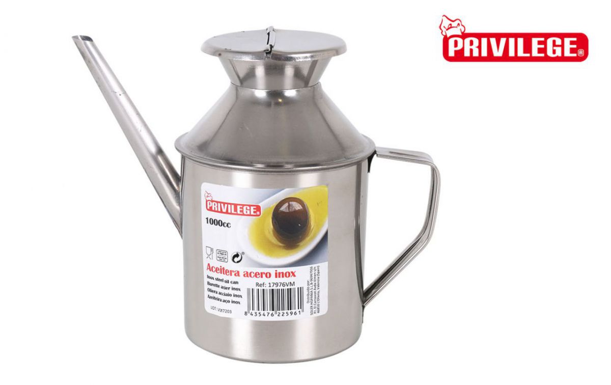 Aceitera acero inox 1000cc privilege qt