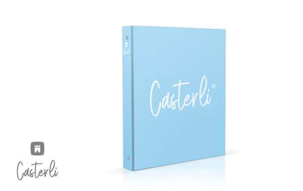 [72891] Carpeta Casterli 4 Anilla 25Mm (AZUL CIELO)