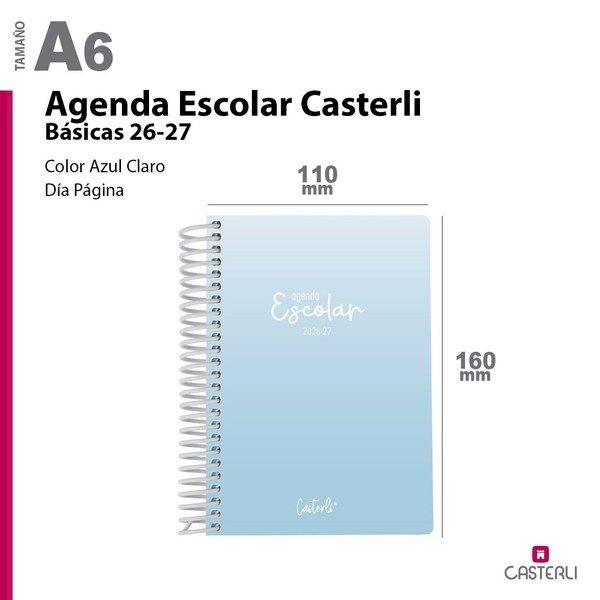 [2684057AC] Agenda Escolar Casterli Basic 26-27 PPL Dia Pagina A6