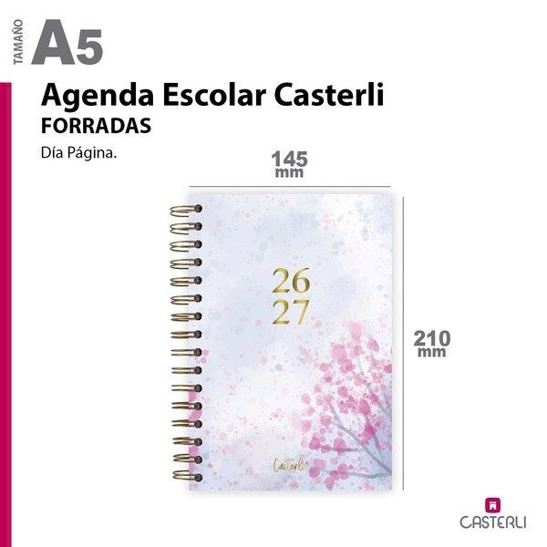 [2684072-2] Agenda Escolar Casterli 26-27 Col.Beautifull Tapa Forrada