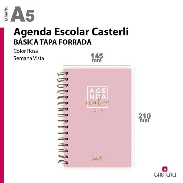 [2684020RS] Agenda Escolar Casterli Basic 26-27 T.F Semana Vista A5