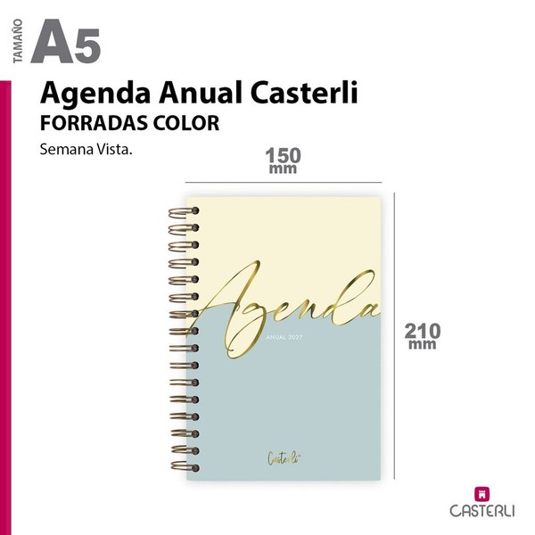 [2784110-3] Agenda Casterli Anual 2027 16X22 Cm Semana Vista 176 Pag (3)