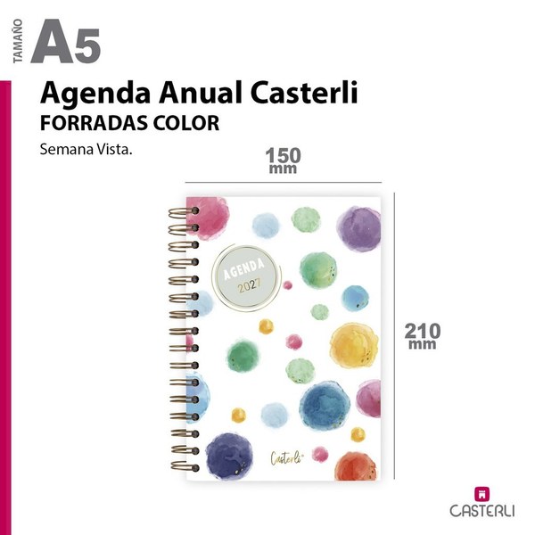 [2784110-4] Agenda Casterli Anual 2027 16X22 Cm Semana Vista 176 Pag (4)