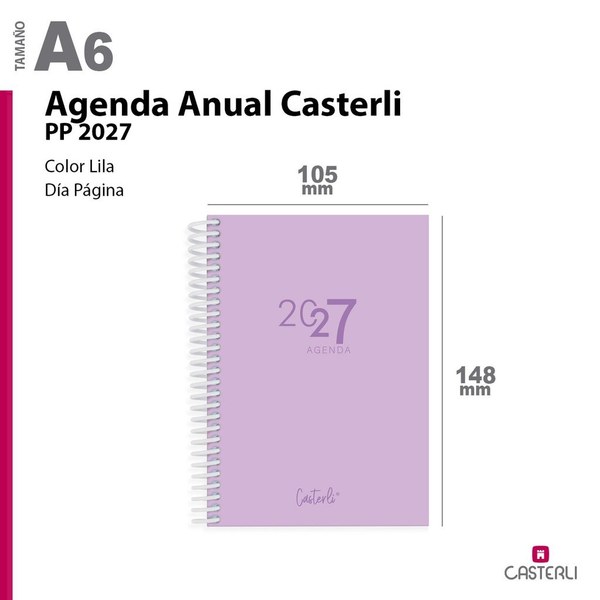 [2784200l1] agenda casterli anual 2027 pp a6(105*148mm) d.pagina