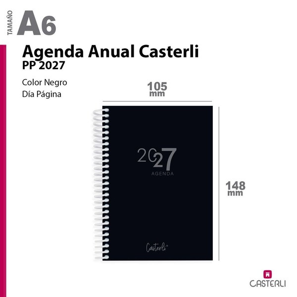 [2784200ne] agenda casterli anual 2027 pp a6(105*148mm) d.pagina