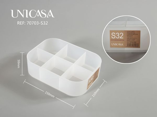Cesta vanity peque con compartimientos -