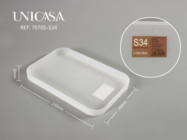Cesta vanity baja grande -
