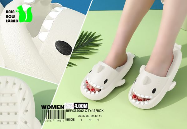 Chancla de mujer de eva36-41-blanco
