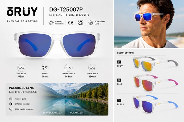 Polarizada gafas de sol con logo