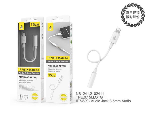 BL NB1241 Adaptador Audio IP a 3,5mm Audio , M-H, Blanco
