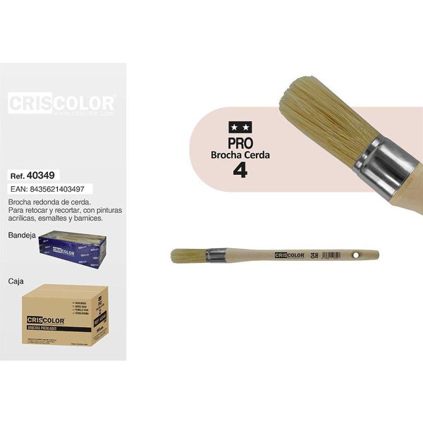[40349] brocha prensada cerda no 4