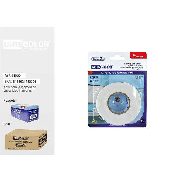 [41029] cinta adhesiva doble cara 18mmx2m