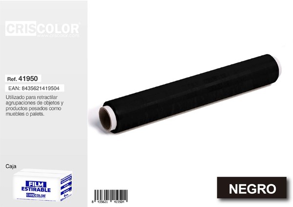 Bobina film negro 23micras