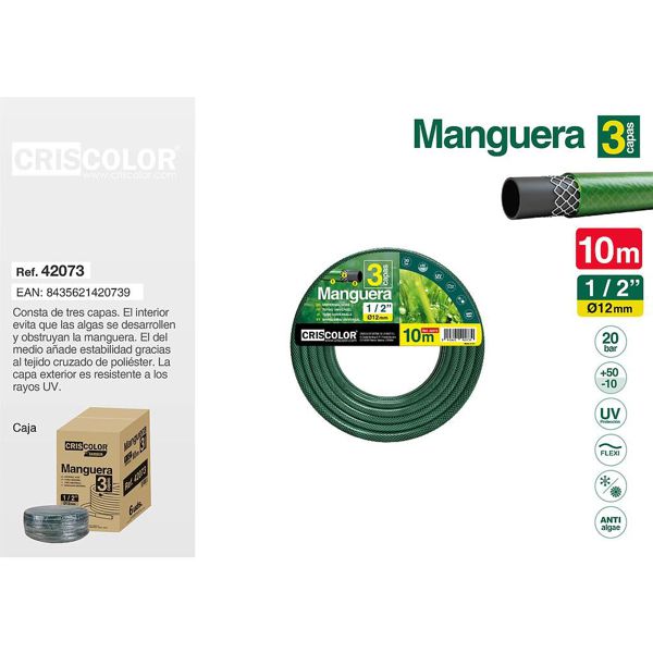 [42073] manguera 10m 1/2"