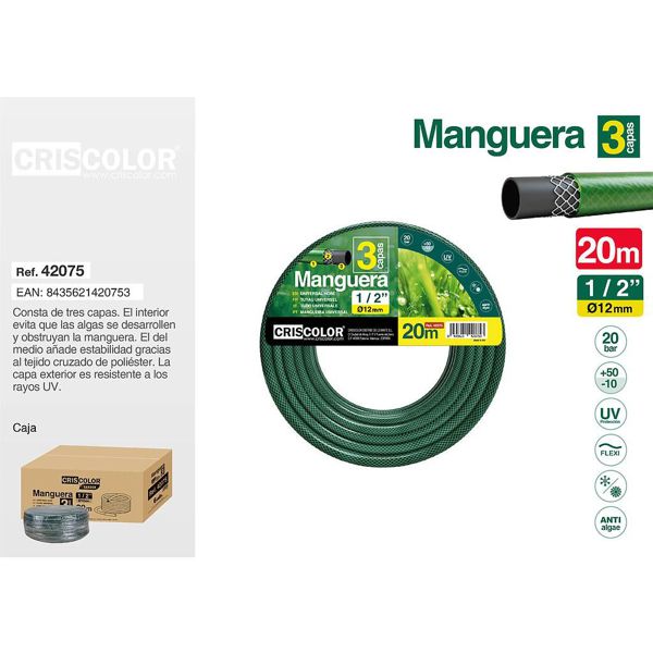 [42075] manguera 20m 1/2"
