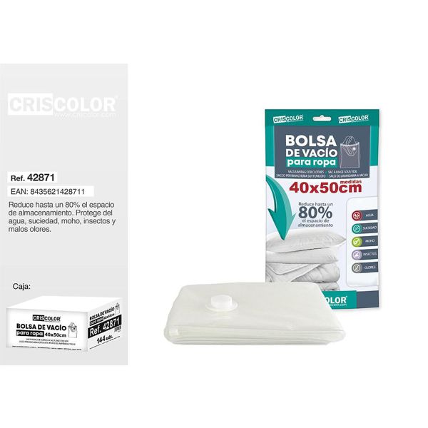 [42871] bolsa de vacio para ropa 40x50cm