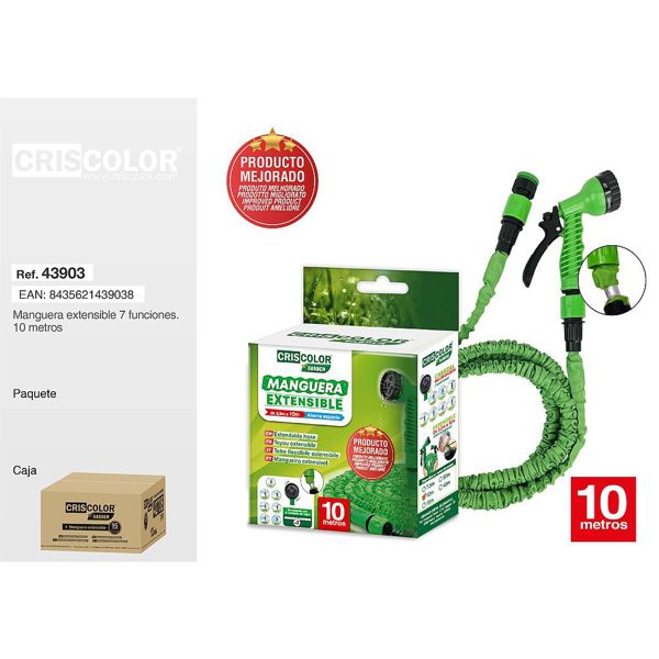 [43903] manguera extensible reforzada 7 funciones 10m