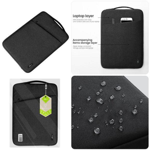 Maletin ordenador portatil (vertical) 12-13" negro