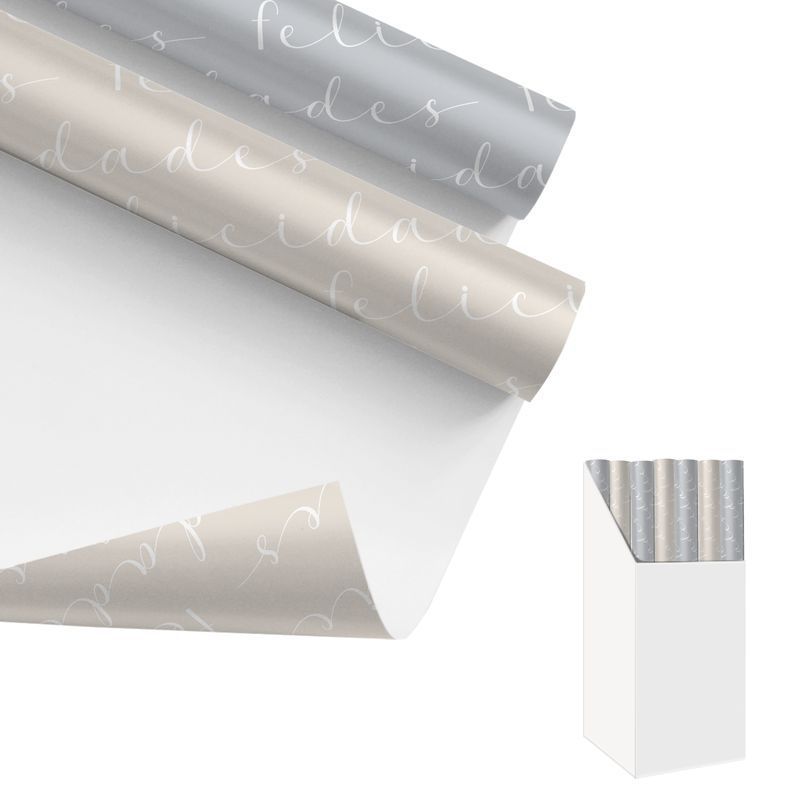 Papel regalo 200x70cm felicidades 2m (72 - 144)