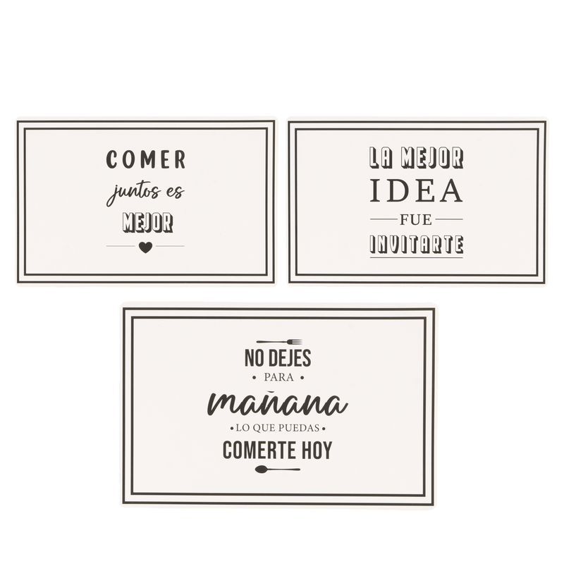 Individual plastico frases 3m (12/36 - 72)