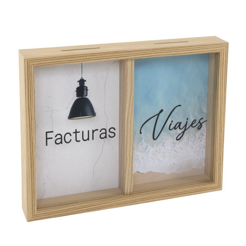 Hucha doble facturas o viajes (4/8 - 12)