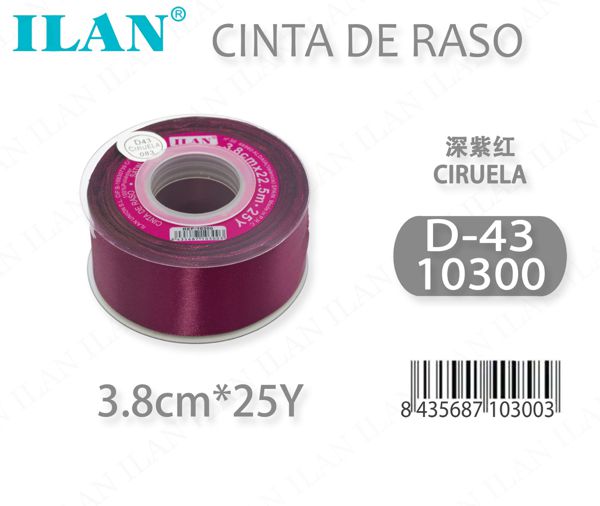 Cinta raso 3.8cm*25y m10300