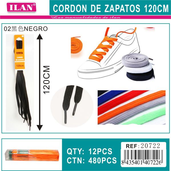Cordon de zapato 120cm n2 m20722