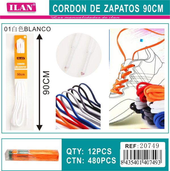 Cordon de zapato 90cm n1 m20749