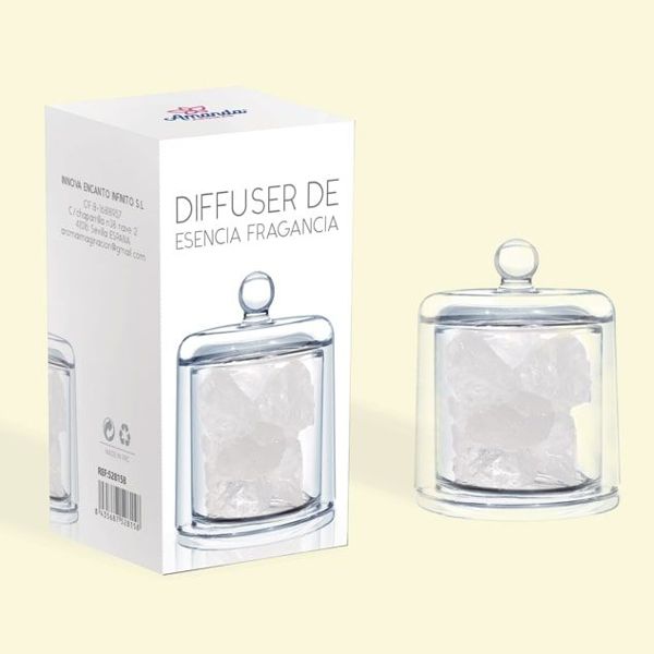 Diffuser de esencia fragancia cristal blanco