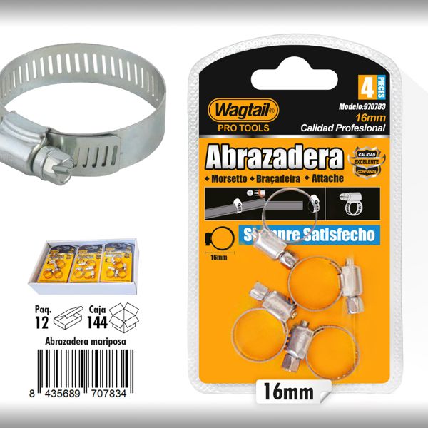 Abrazaderas 16mm