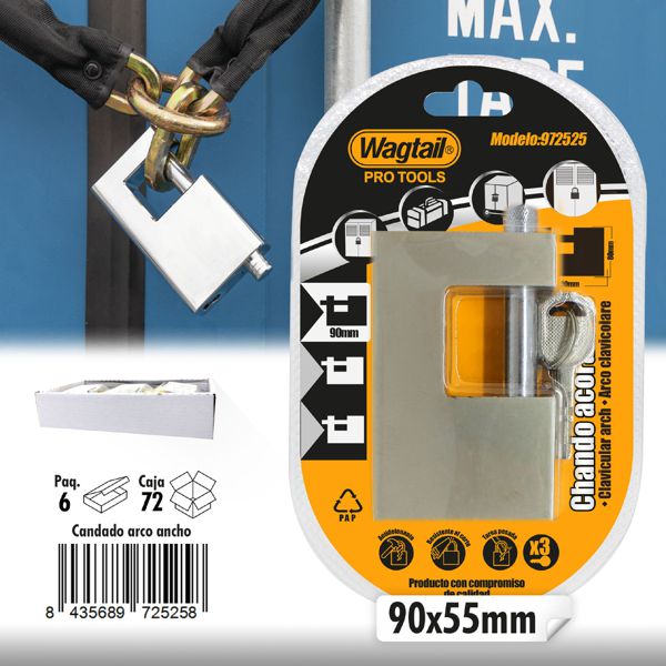 Candado monobloque 90mm