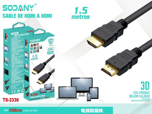 Cable de hdmi 1.5m1-1dmiwiitiv/w.'1, 1.5m