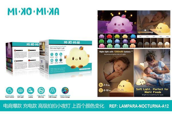 Lampara nocturna quitamiedo recargable