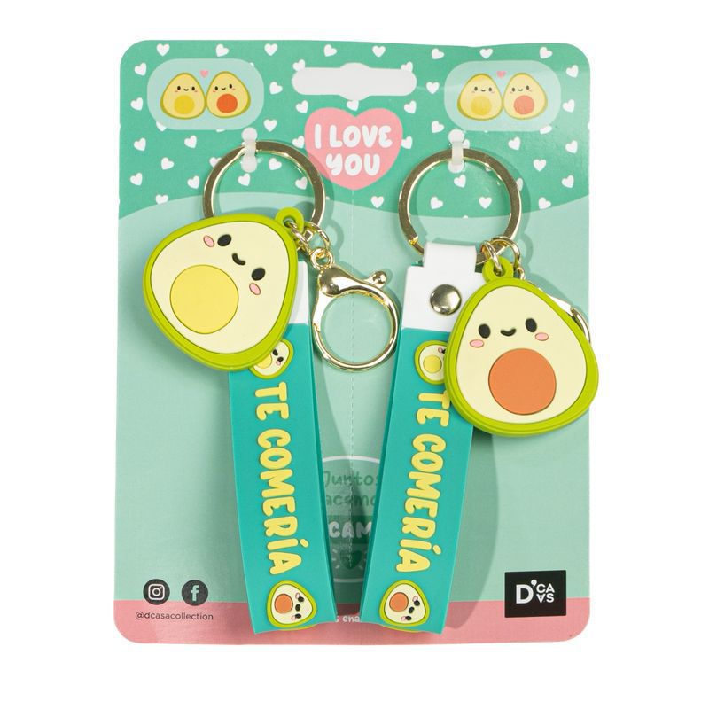 Juego de 2 llaveros aguacate (12/24 - 36)