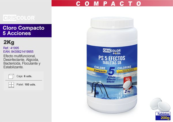 Ps cloro 5 efect tableta 2kg